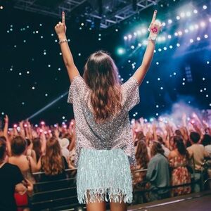 Yoody Full Skirt with Sequin Fringe for Women and Grils